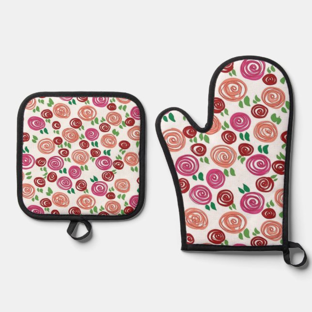 Set De Manoplas Rosas de ensueño (Anverso)