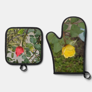 Set De Manoplas Rosas Porever Pot Holders