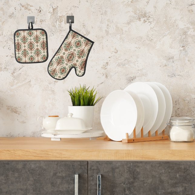 Set De Manoplas Rústico claro tradicional (Subido por el creador)