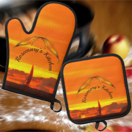 Set De Manoplas Sailboat Sunset 1300
