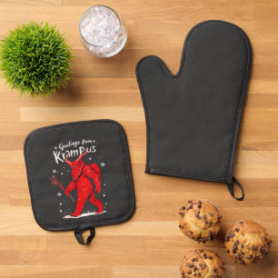 Set De Manoplas Saludo de Krampus Navidad Navidad 