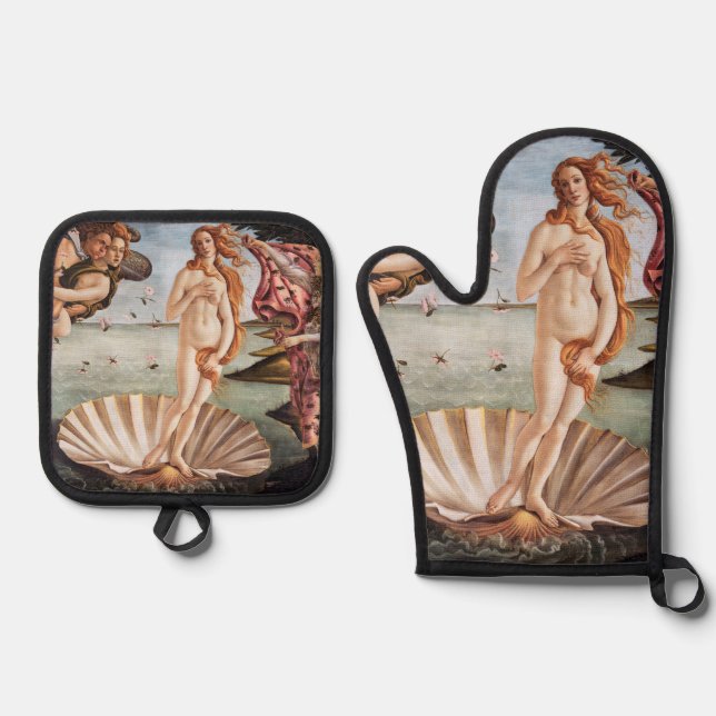 Set De Manoplas Sandro Botticelli - Nacimiento de Venus (Anverso)