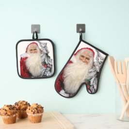 Set De Manoplas Santa Claus
