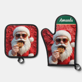 Set De Manoplas Santa Claus genial