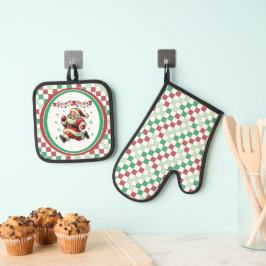 Set De Manoplas Santa Zoomie Navidad