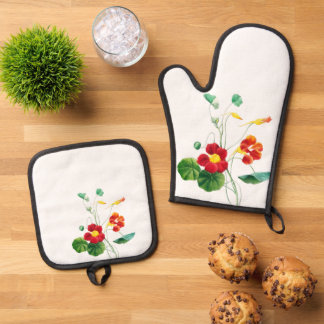 Set De Manoplas Sauce de sauce II Ensueño: Botánica Vintage