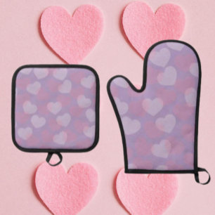 Set De Manoplas SCariño Sprinkle Corazón de lavanda