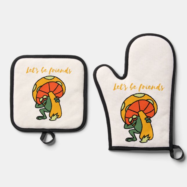 Set De Manoplas seamos amigos (Anverso)