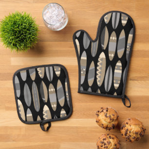 Set De Manoplas Secret Beach Hawaiian Surfboards Black