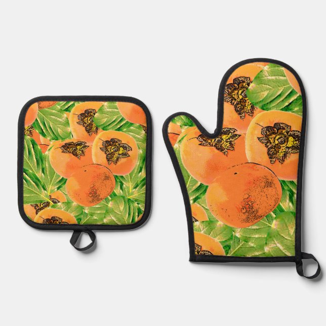 Set De Manoplas Selva Perssimon (kaki) (Anverso)