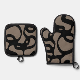 Set De Manoplas Señales distantes: Resumen negro y gris