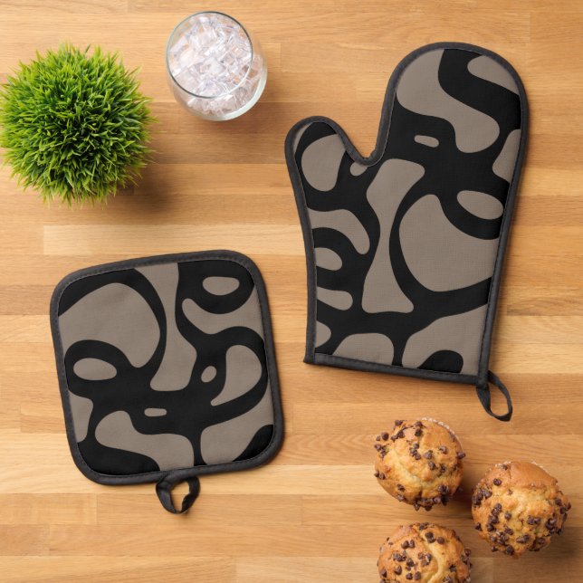 Set De Manoplas Señales distantes: Resumen negro y gris (De arriba hacia abajo)