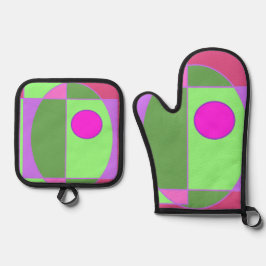 Set De Manoplas Sherell geométrico cúte