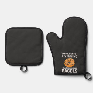 Set De Manoplas Siento haber pensado en Bagels Jewish Hanukkah