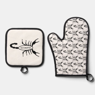 Set De Manoplas Signo de estrella de escorpión negro de Scorpion