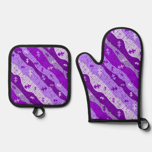 Set De Manoplas Símbolo sagitario zodiaco (Anverso)