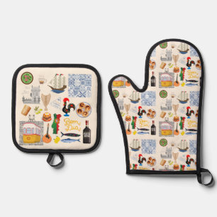 Set De Manoplas Símbolos de Portugal para los amantes de los viaje