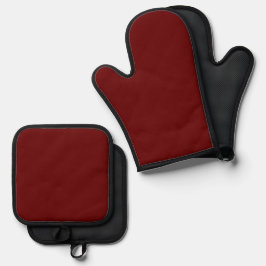 Set De Manoplas Simple Authority® Rojo Oscuro