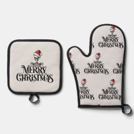 Set De Manoplas Skeleton Navidades góticos