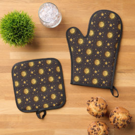 Set De Manoplas Sol y estrellas