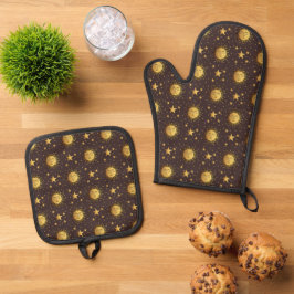 Set De Manoplas Sol y estrellas