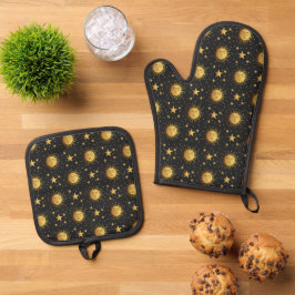 Set De Manoplas Sol y estrellas