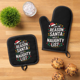 Set De Manoplas Soy La Razón Por La Que Santa Tiene Una Lista De T