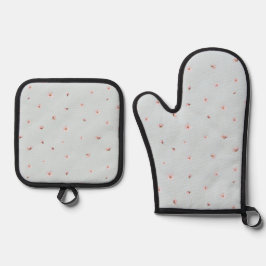 Set De Manoplas Spring Sky Japanese Cherry Blossom Floral Pattern