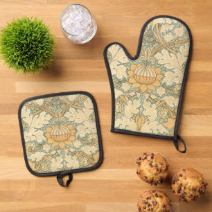 Set De Manoplas St. James de William Morris, Hojas de Acanto