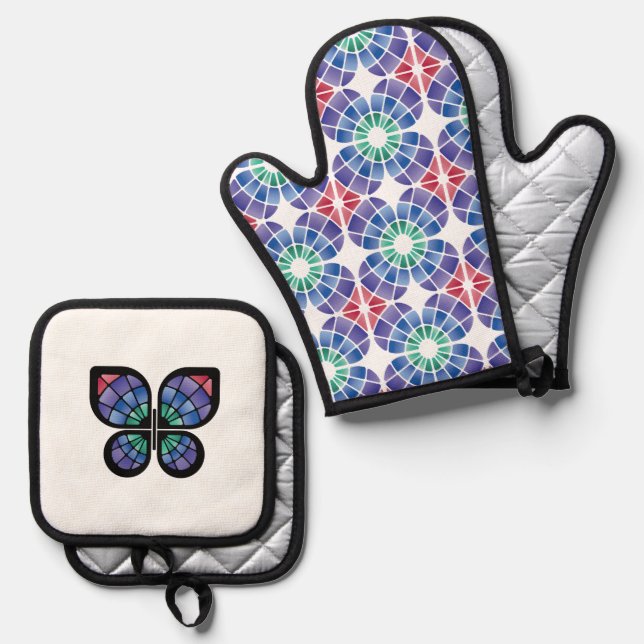 Set De Manoplas Stained Glass (Fusion - Daylight) (Anverso/Reverso)