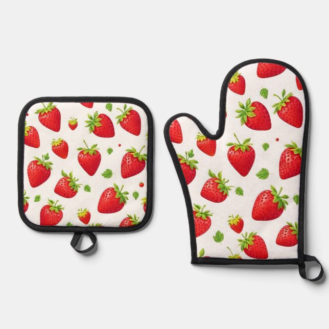 Set De Manoplas Strawberries (Anverso)