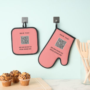 Set De Manoplas Su información de análisis de código QR con texto