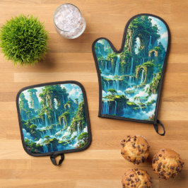 Set De Manoplas Sueño del reino de los árboles de cascada