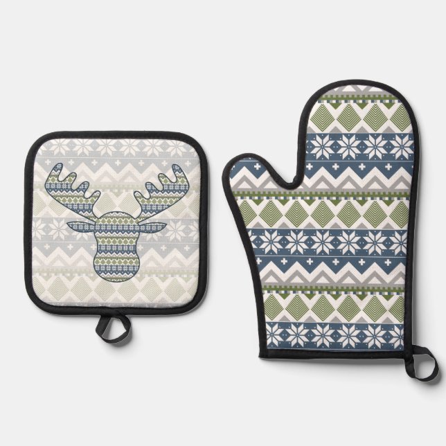 Set De Manoplas Suéter de invierno (Anverso)