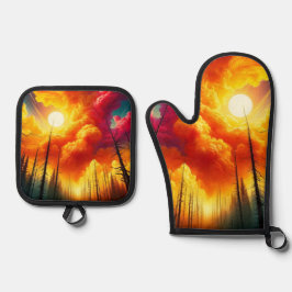 Set De Manoplas Sunset Art