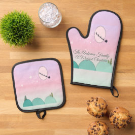 Set De Manoplas Susurros de invierno bajo la luna pastel