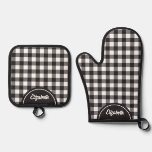 Set De Manoplas Tapado de búfalo blanco negro ruso personalizado