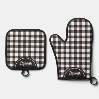 Set De Manoplas Tapado de búfalo blanco negro ruso personalizado
