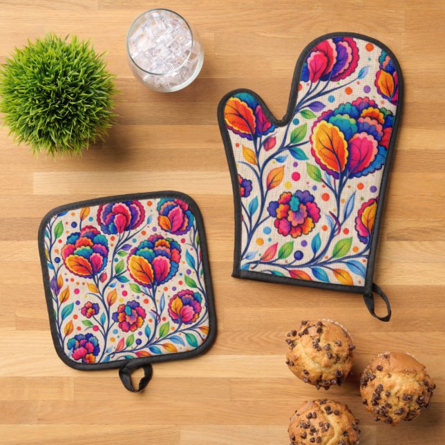 Set De Manoplas Tapiz Bloomwave (De arriba hacia abajo)