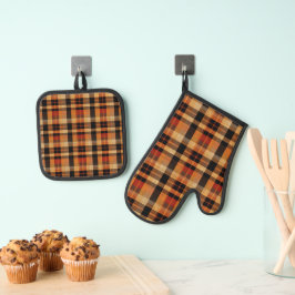 Set De Manoplas Tartan