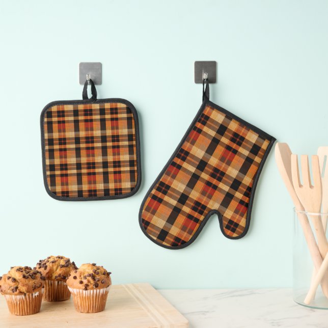 Set De Manoplas Tartan (Insitu (colgante))
