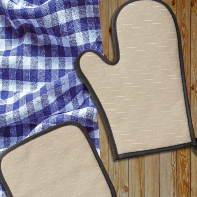 Set De Manoplas Taupe Swirls (Subido por el creador)