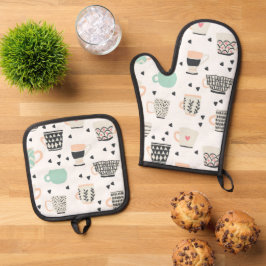 Set De Manoplas tazas de café