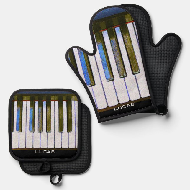 Set De Manoplas Teclado (Anverso/Reverso)