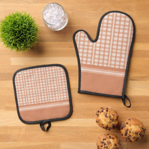 Set De Manoplas Terracotta Naranja Light Tan