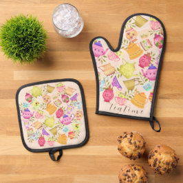 Set De Manoplas Teteras y copas