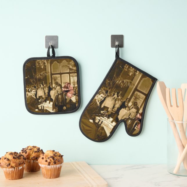 Set De Manoplas Tiempo de té (Insitu (colgante))