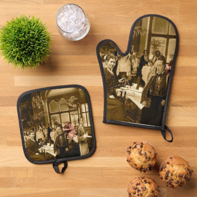 Set De Manoplas Tiempo de té (De arriba hacia abajo)