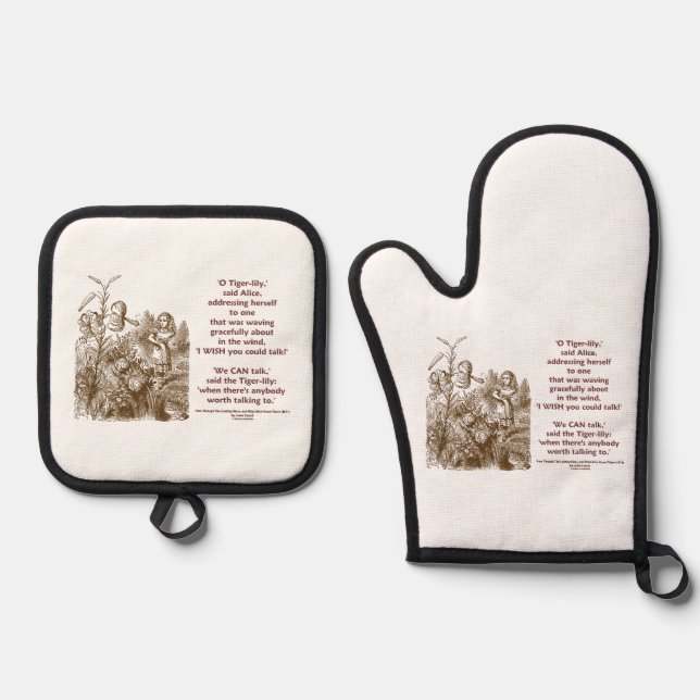 Set De Manoplas Tiger-Lily Puede Hablar Con Wonderland (Anverso)