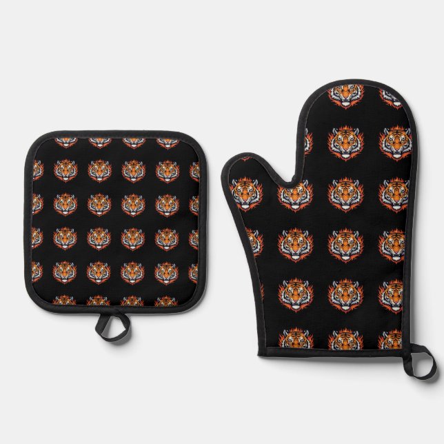Set De Manoplas Tigre Silencioso – Precisión y Poder (Anverso)